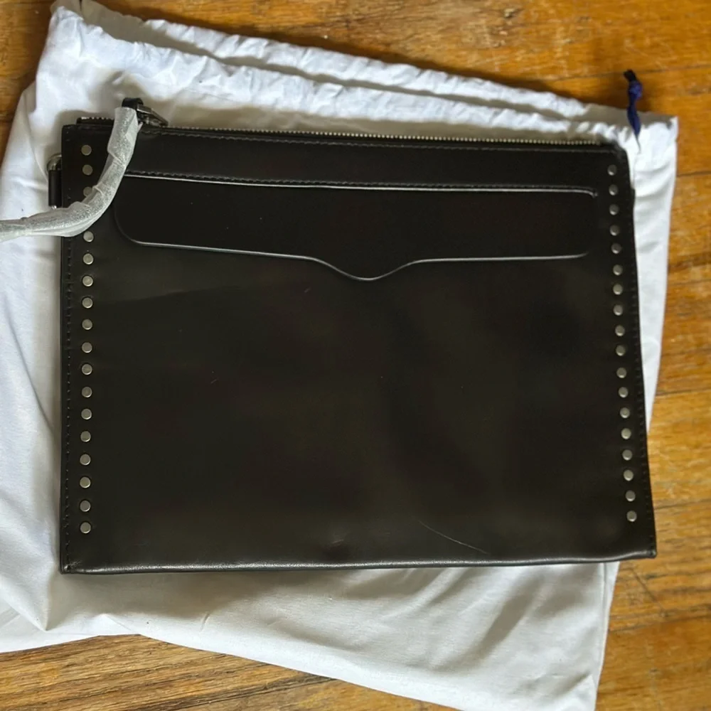 Rebecca Minkoff Black Leather Clutch